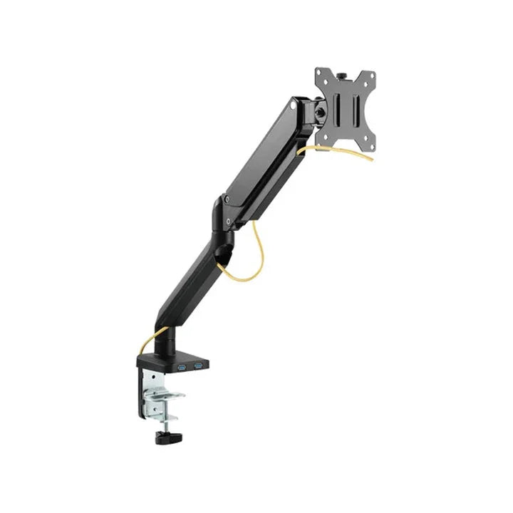 Twisted Minds Single Monitor Aluminum Slim Mechanical Spring Monitor Arm with USB Ports (Fit Screen Size 17 Twisted Minds Single Monitor Aluminum Slim Mechanical Spring Monitor Arm with USB Ports (Fit Screen Size 17
